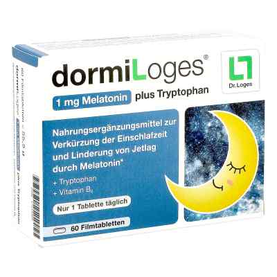 DormiLoges 1 mg Melatonin plus Tryptophan
