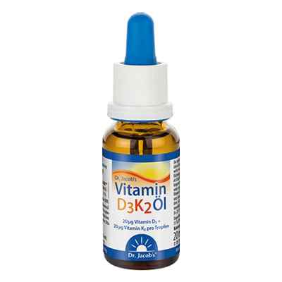 Dr. Jacob’s Vitamin D3K2 Öl 20 ml von Dr.Jacobs Medical GmbH PZN 11360196
