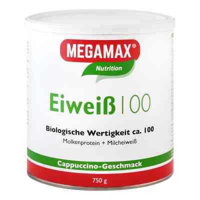 Eiweiss 100 Cappuccino Megamax Pulver 750 g von Megamax B.V. PZN 04316935