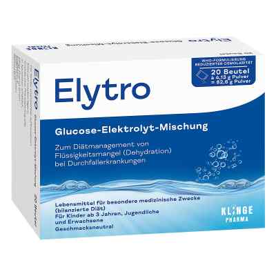 Elytro Glucose-Elektrolyt-Mischung 20 stk von Klinge Pharma GmbH PZN 18653180