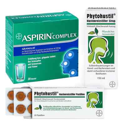Erkältungs-Set: Aspirin Complex, Phytohustill Hustenreizstiller  1 stk von Bayer Vital GmbH PZN 08100178