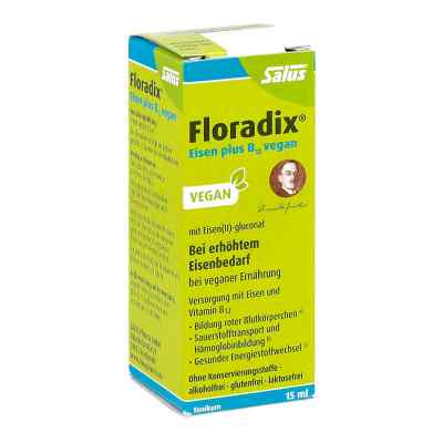 Floradix Eisen plus B12 vegan Tonikum 15 ml von SALUS Pharma GmbH PZN 16320209