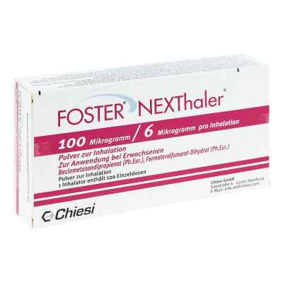 Foster Nexthaler 100/6 [my]g 120 Ed Inhalationspul 1 stk von Chiesi GmbH PZN 09469098
