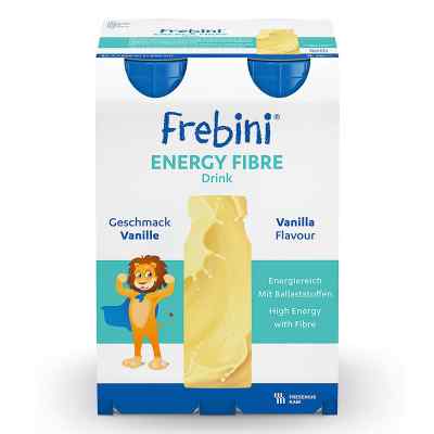 Frebini Energy Fibre Trinknahrung Vanille für Kinder 4X200 ml von Fresenius Kabi Deutschland GmbH PZN 00065494