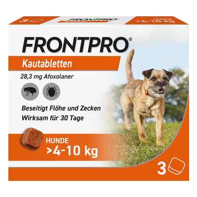 FRONTPRO Kautabletten für Hunde 4-10 kg