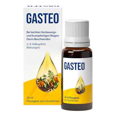 Gasteo® Magen-Tropfen bei Magen & Verdauungsproblemen 20 ml von Cesra Arzneimittel GmbH & Co.KG PZN 10738439