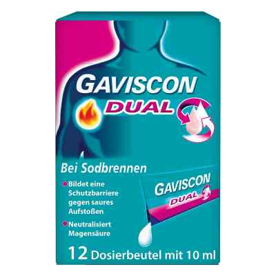 GAVISCON Dual Suspension bei Sodbrennen 12X10 ml von Reckitt Benckiser Deutschland Gm PZN 04363828