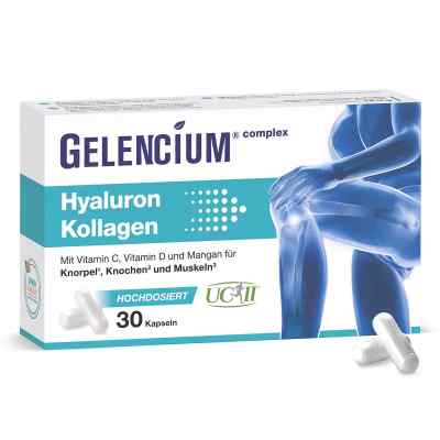 GELENCIUM® Hyaluron Kollagen hochdosiert mit Vitamin C Kapseln 30 stk von Heilpflanzenwohl GmbH PZN 19176606