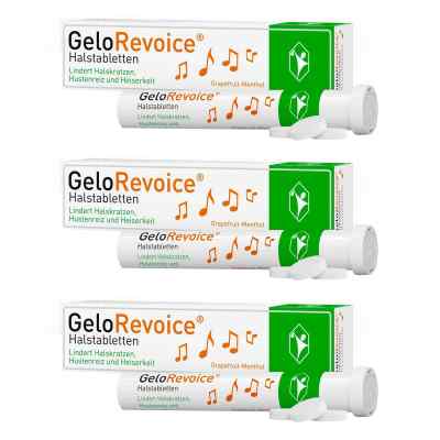 GeloRevoice Halstabletten Grapefruit-Menthol Lutschtabletten 3x20 g von G. Pohl-Boskamp GmbH & Co. KG PZN 08102235