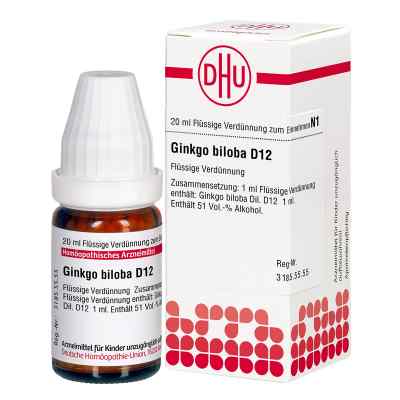 Ginkgo Biloba D12 Dilution 20 ml von DHU-Arzneimittel GmbH & Co. KG PZN 07168731