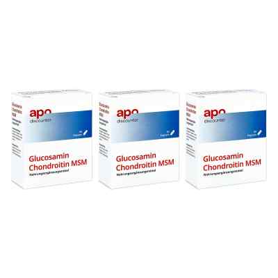 Glucosamin Chondroitin Msm Kapseln von apodiscounter 3x60 stk von apo.com Group GmbH PZN 08102166