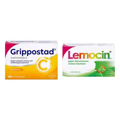 Grippostad C Hartkapseln + Lemocin gegen Halsschmerzen 1 stk von STADA Consumer Health Deutschland GmbH PZN 08103224