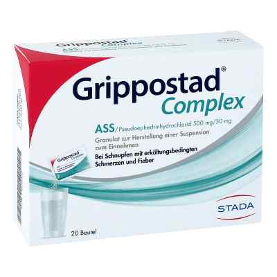 Grippostad Complex Ass/pseudoephedrin 500 Mg/30 Mg 20 stk von STADA Consumer Health Deutschlan PZN 14820333
