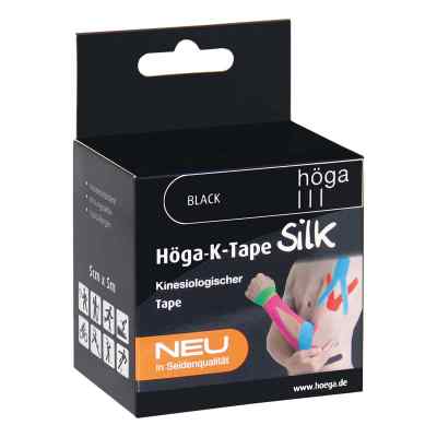 Höga-k-tape Silk 5 cmx5 m black kinesiolog.Tape 1 stk von HÖGA-PHARM G.Höcherl PZN 14136281