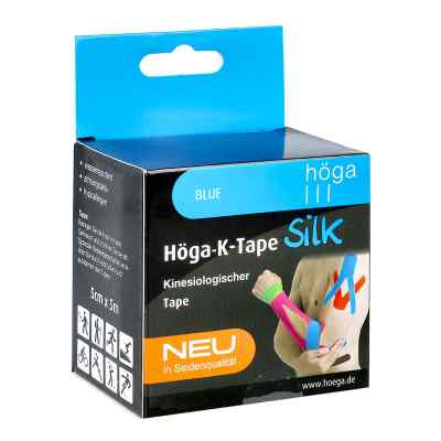 Höga-k-tape Silk 5 cmx5 m blue kinesiolog.Tape 1 stk von HÖGA-PHARM G.Höcherl PZN 14136068