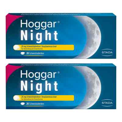 Hoggar Night 25 mg Doxylamin Schlaf-Schmelztabletten