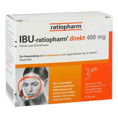Ibu Ratiopharm direkt 400 mg Pulver zum Einnehmen 20 stk von ratiopharm GmbH PZN 11722423