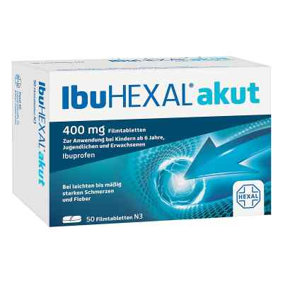 IbuHEXAL® akut 400 mg Filmtabletten 50 stk von Hexal AG PZN 03161577