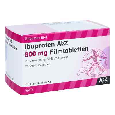 Ibuprofen AbZ 800mg 50 stk von AbZ Pharma GmbH PZN 01016144