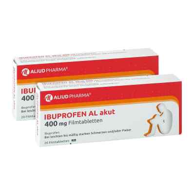 Ibuprofen AL akut 400mg 2x20 stk von Alhopharm Arzneimittel GmbH PZN 08101034