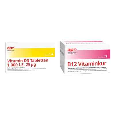 Immunsystem Sparset - Vitamin B12 + Vitamin D3 1.000 I.E. 1 Pck von apo.com Group GmbH PZN 08102222
