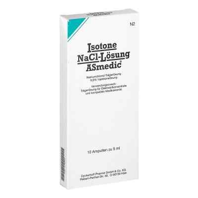 Isotone Nacl-lösung Asmedic Injektionslösung amp. 10X5 ml von Dyckerhoff Pharma GmbH & Co.KG PZN 17388681