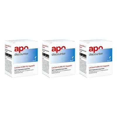 Lactase 6.000 Fcc Kapseln von apo-discounter 3x90 stk von Apologistics GmbH PZN 08101879