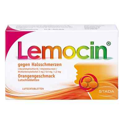 Lemocin Gegen Halsschmerzen Orangengeschmack Lutschtabletten 24 stk von STADA GmbH PZN 17537371