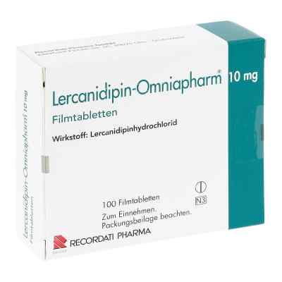 Lercanidipin-Omniapharm 10mg 100 stk von Recordati Pharma GmbH PZN 10042212