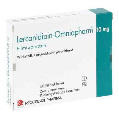 Lercanidipin-Omniapharm 10mg 50 stk von Recordati Pharma GmbH PZN 10042198