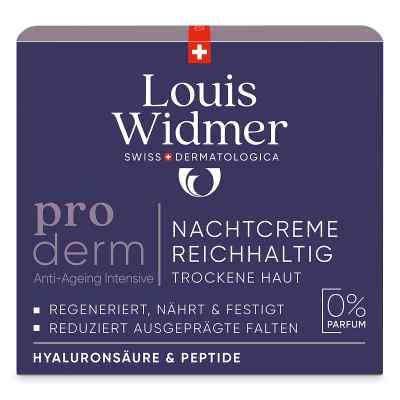 Louis Widmer proderm Nachtcreme Reichhaltig unparfümiert