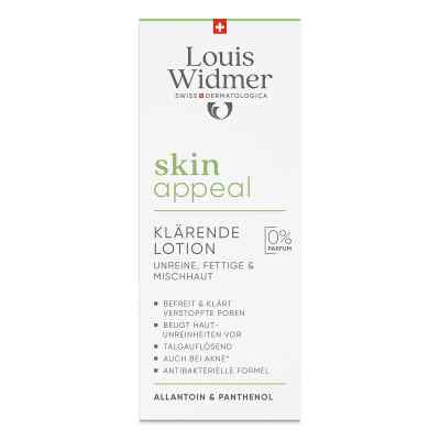 Louis Widmer skinappeal Klärende Lotion unparfümiert 150 ml von LOUIS WIDMER GmbH PZN 18442589