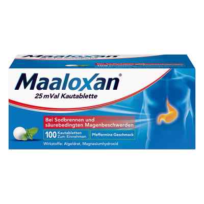 MAALOXAN Kautabletten bei Sodbrennen mit Magenschmerzen