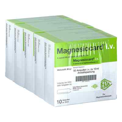 Magnesiocard intravenös Injektionslösung 50X10 ml von Verla-Pharm Arzneimittel GmbH &  PZN 01984091