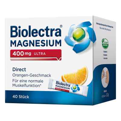 Magnesium Biolectra 400 mg ultra Direct Orange 40 stk von HERMES Arzneimittel GmbH PZN 10252180
