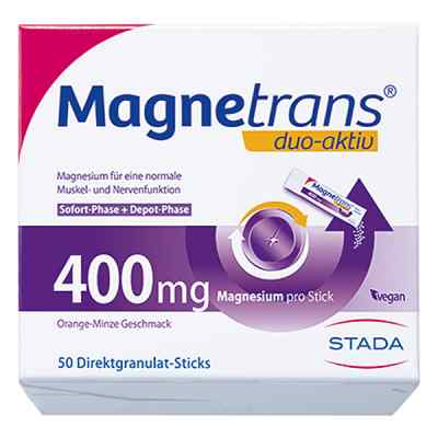 Magnetrans duo-aktiv 400 mg Sticks Magnesium 50 stk von STADA GmbH PZN 14367603