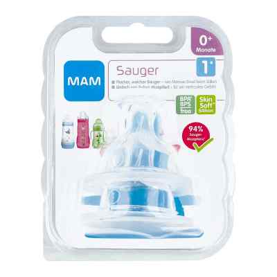 Mam Sauger Größe 1 0+ Monate Silikon 2 stk von MAM Babyartikel GmbH PZN 05463265