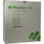 Mepilex Ag Verband 10x10cm steril 10 stk von Mölnlycke Health Care GmbH PZN 09062681