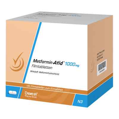 Metformin Atid 1000mg 180 stk von Dexcel Pharma GmbH PZN 05542295
