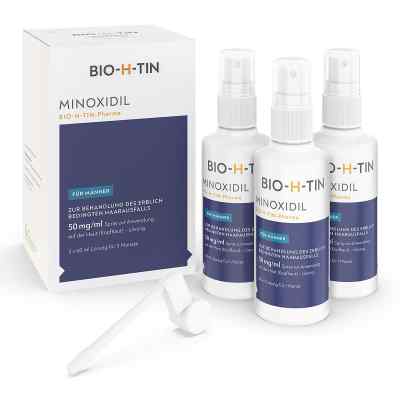 Minoxidil BIO-H-TIN-Pharma 50mg/ml Männer 3X60 ml von Dr. Pfleger Arzneimittel GmbH PZN 10391800