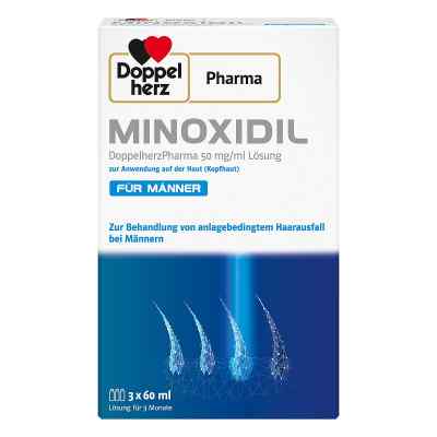 Minoxidil Doppelherzphar.50mg/ml Lösung anw.haut Mann 3X60 ml von Queisser Pharma GmbH & Co. KG PZN 17268563