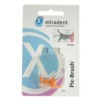 Miradent Interd.pic-brush Ersatzb.konisch orange 6 stk von Hager Pharma GmbH PZN 02172455