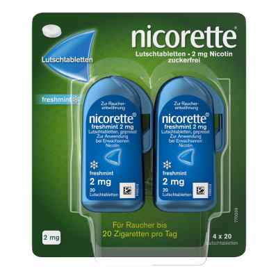 Nicorette freshmint Lutschtabletten – mit 2 mg Nikotin 80 stk von Johnson & Johnson GmbH (OTC) PZN 09633907