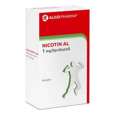 Nicotin AL 1 mg / Sprühstoß zur Rauchentwöhnung 2 stk von ALIUD Pharma GmbH PZN 16086334