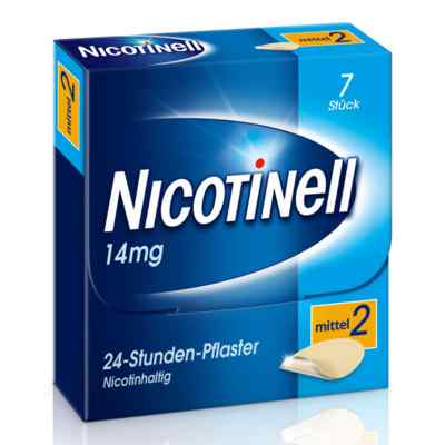 Nicotinell 14mg/24-Stunden-Nikotinpflaster, Mittel (2) 7 stk von GlaxoSmithKline Consumer Healthc PZN 03764531