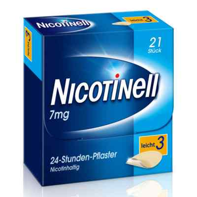 Nicotinell 7mg/24-Stunden-Nikotinpflaster, Leicht (3) 21 stk von GlaxoSmithKline Consumer Healthc PZN 00110065