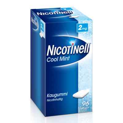 Nicotinell Kaugummi 2 mg Cool Mint (Minz-Geschmack) 96 stk von GlaxoSmithKline Consumer Healthc PZN 06580352