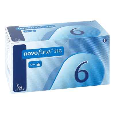 Novofine 6 Kanülen 0,25x6 mm 31 G 100 stk von Diaprax GmbH PZN 05918139