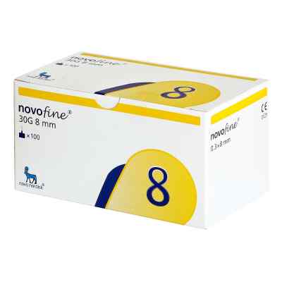 Novofine 8 Kanülen 0,30x8 mm 100 stk von Orifarm GmbH PZN 06108282