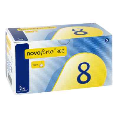Novofine 8 Kanülen 0,30x8 mm Tw 100 stk von kohlpharma GmbH PZN 09717886